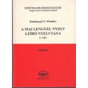 A mai lengyel nyelv leíró nyelvtana I. rész