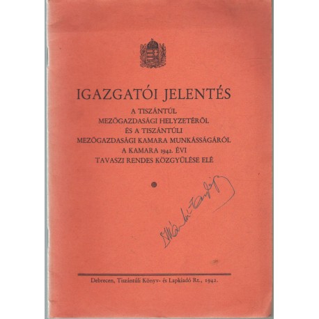 Igazgatói Jelentés ...