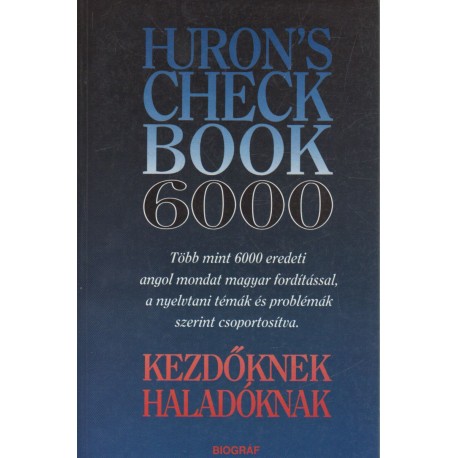 Huron's check book 6000