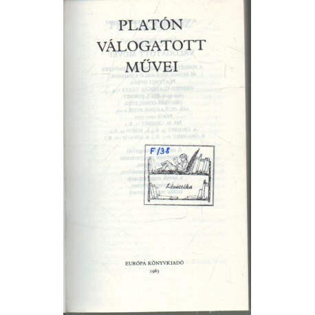Platón válogatott művei
