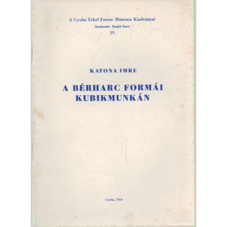 A békeharc formái kubikmunkán