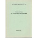 Tanulmányok az anglisztika tárgyköréből I.