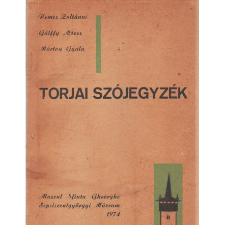 Torjai szójegyzék