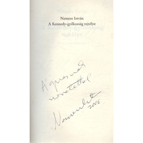 A Kennedy-gyilkosság rejtélye (Dedikált)