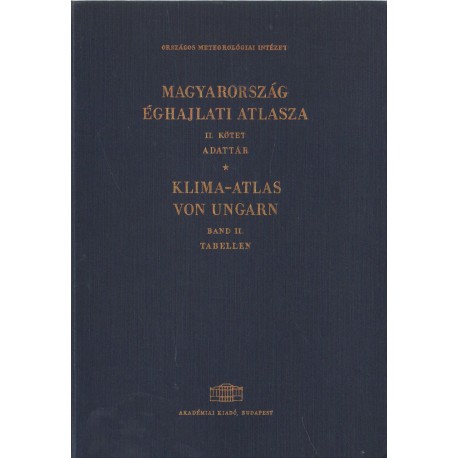 Magyarország éghajlati atlasza II. kötet
