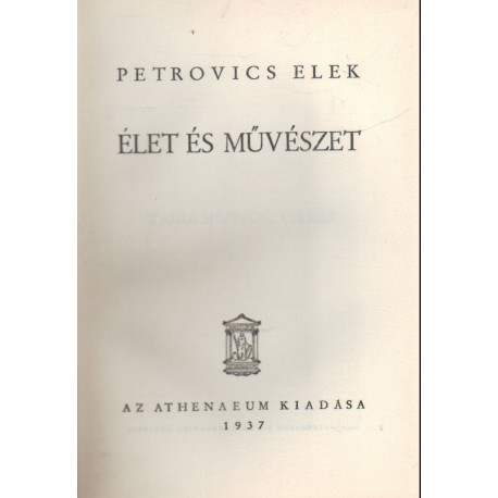 Élet és művészet