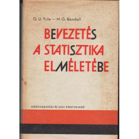 Bevezetés a statisztika elméletébe